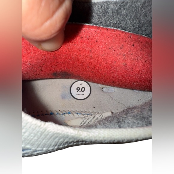 Allbirds Tree Runners Shoes Women’s 9 Off White Gray Blue Wool Lined running - Picture 6 of 7